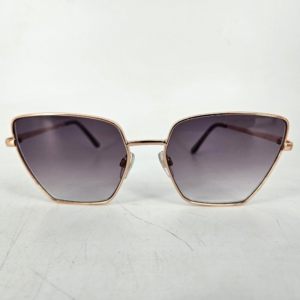 Foster Grant Sunglasses Womens Rose Gold Cat Eye Square Gradient SR1221 CL0122